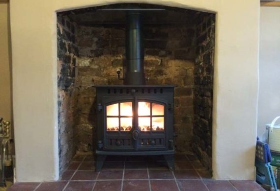 new log burner installation