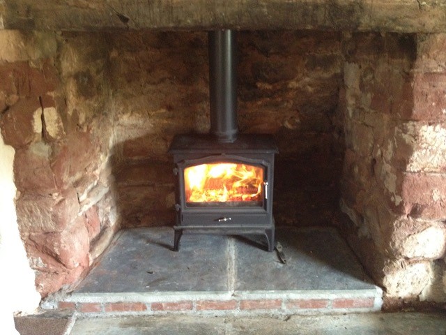 new wood burner installed by HETAS engineers